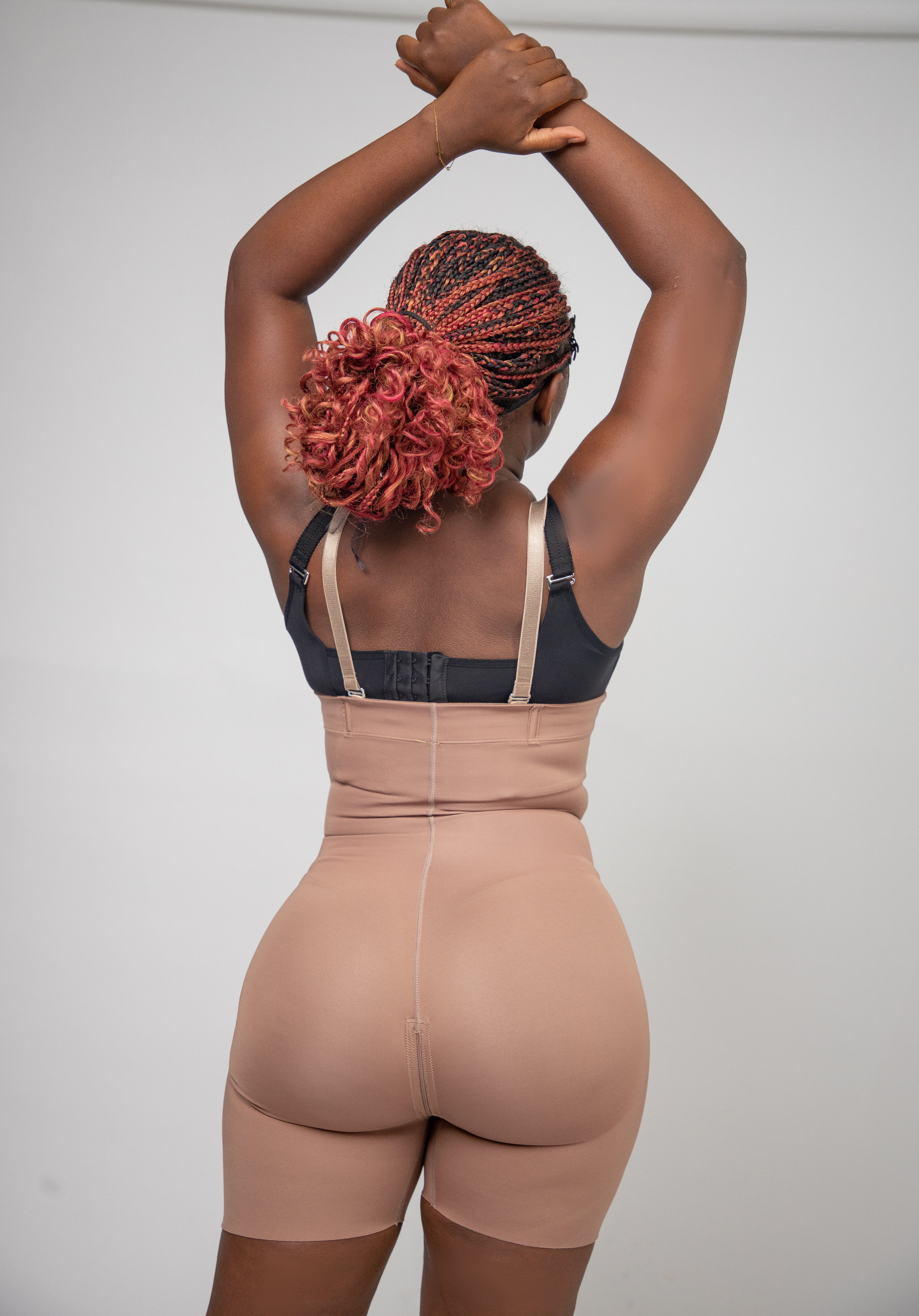 Mid-thigh seamless high waist shaper