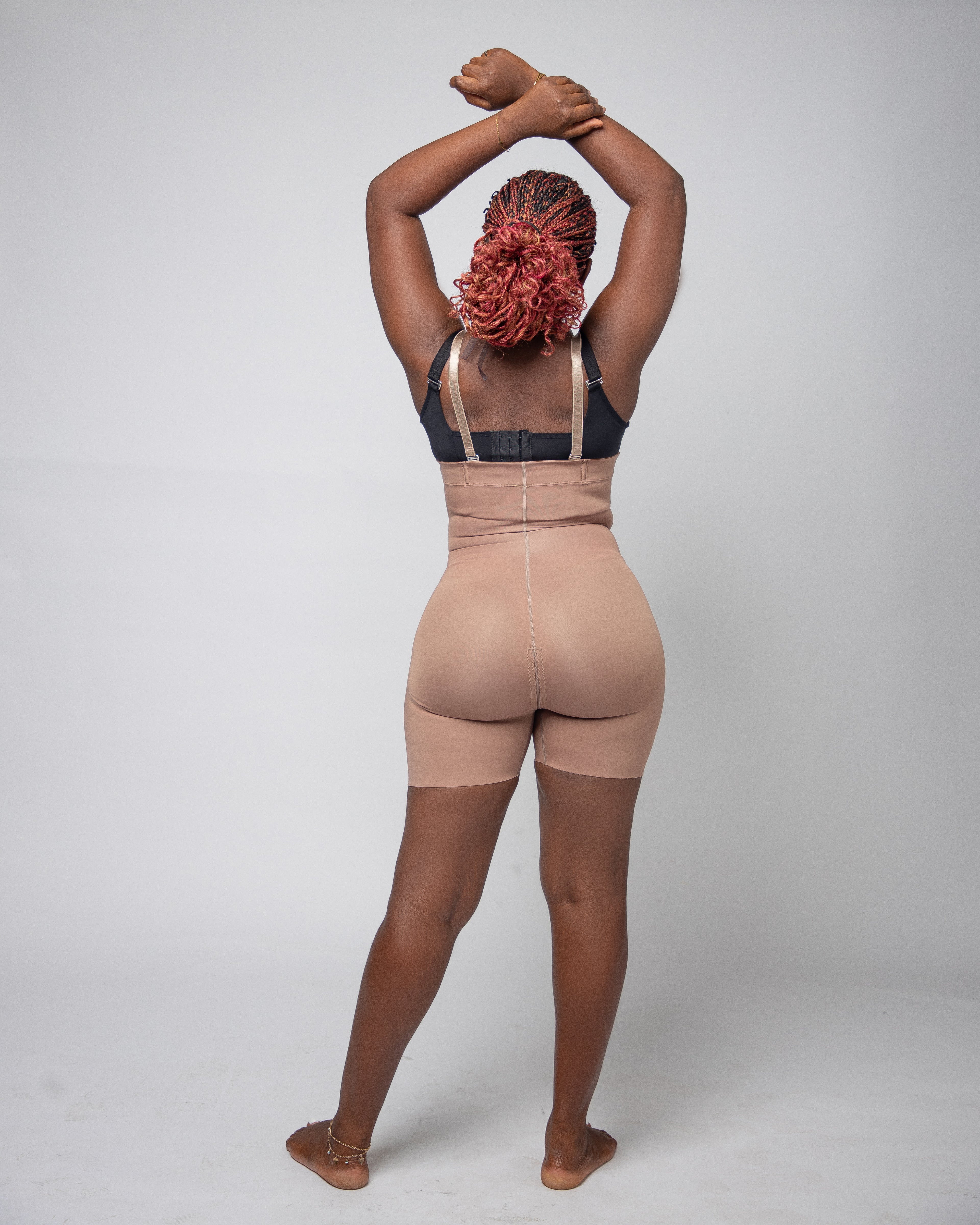 Mid-thigh seamless high waist shaper