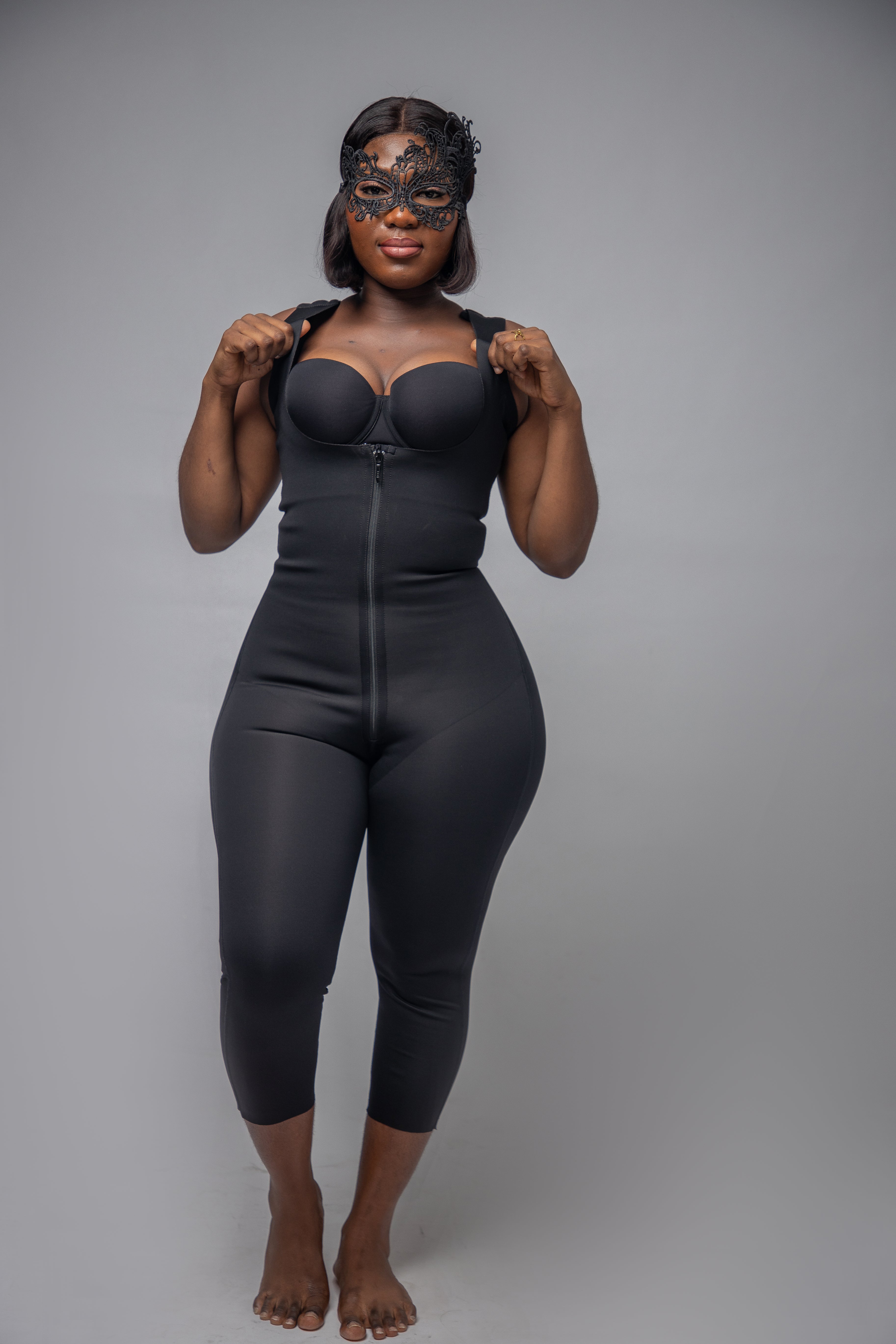 Long seamless girdle shaper