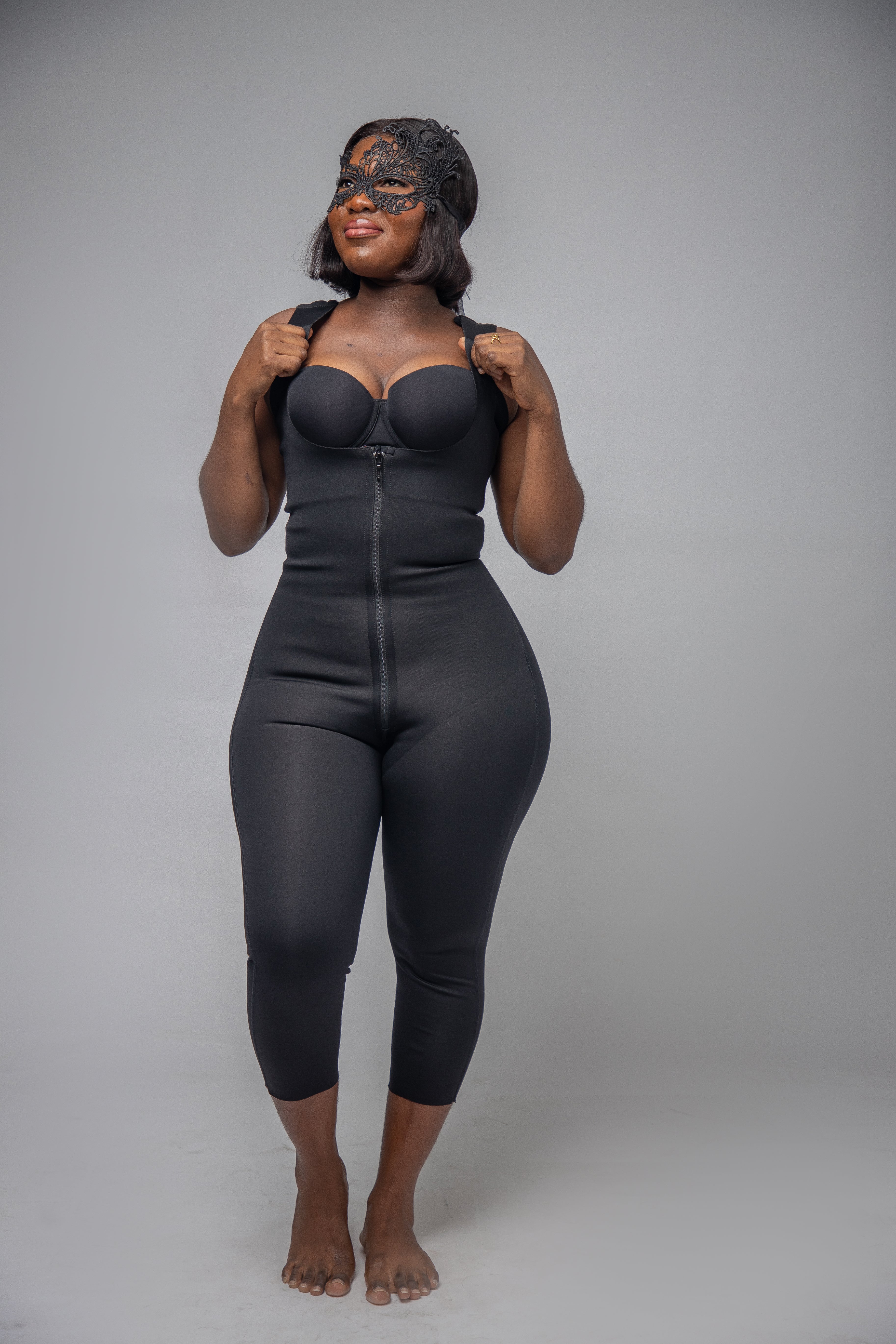 Long seamless girdle shaper